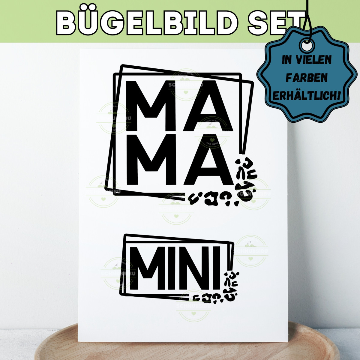 Bügelbild Muttertag - Mama Min